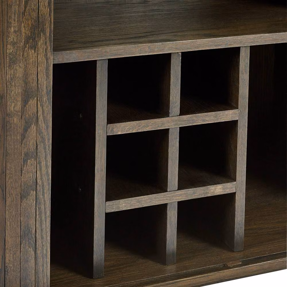 Cheshire Premium Skye Mid-Century Wine Cabinet in Brown – 5