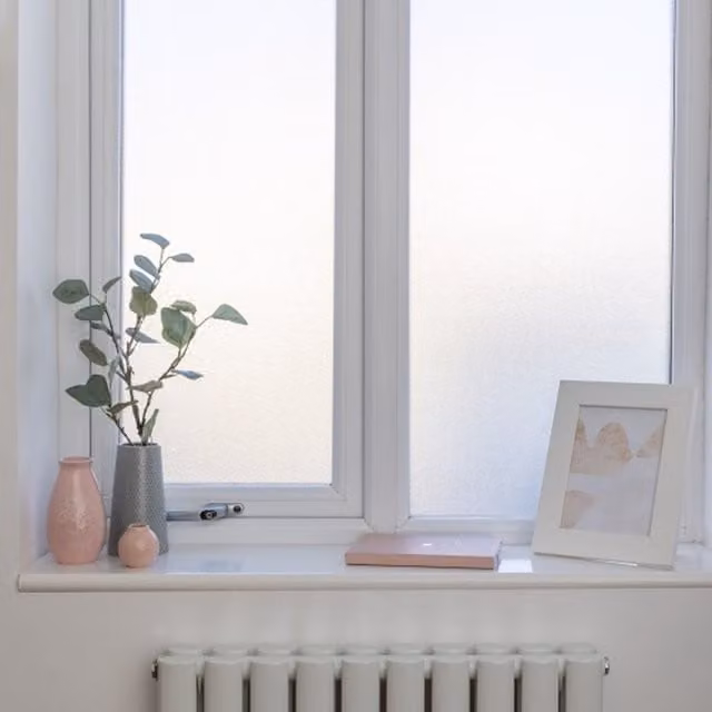 dc fix Milky Self Adhesive Privacy Window Film, White, W: 67.5 cm, L: 10 m