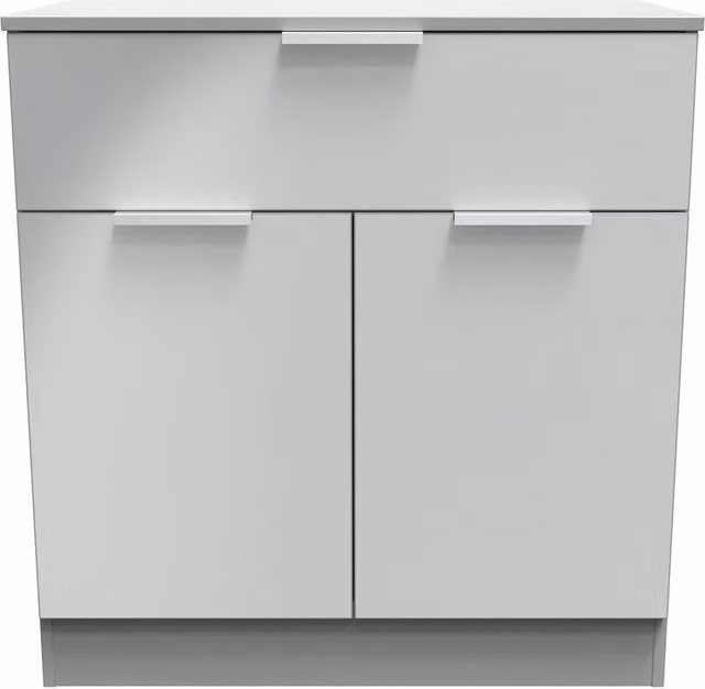 2 U Dover Ready Assembled 1 Drawer 2 Door Sideboard in Dark Grey – 1