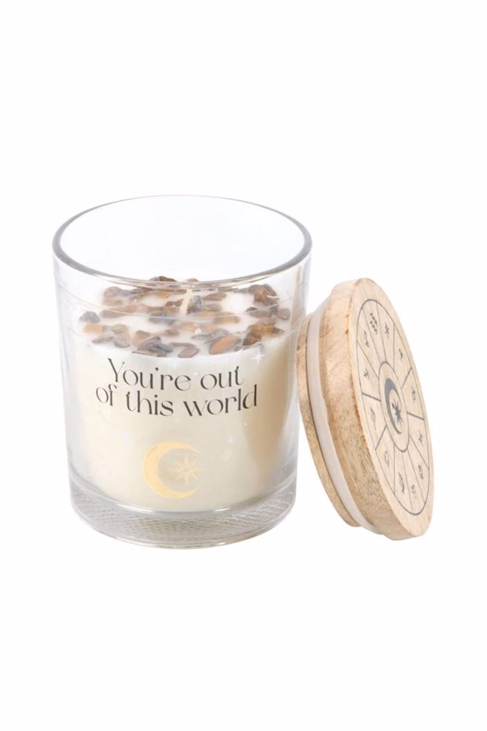 KDMD Vanilla Stardust Crystal Chip Candle in Brown – 2