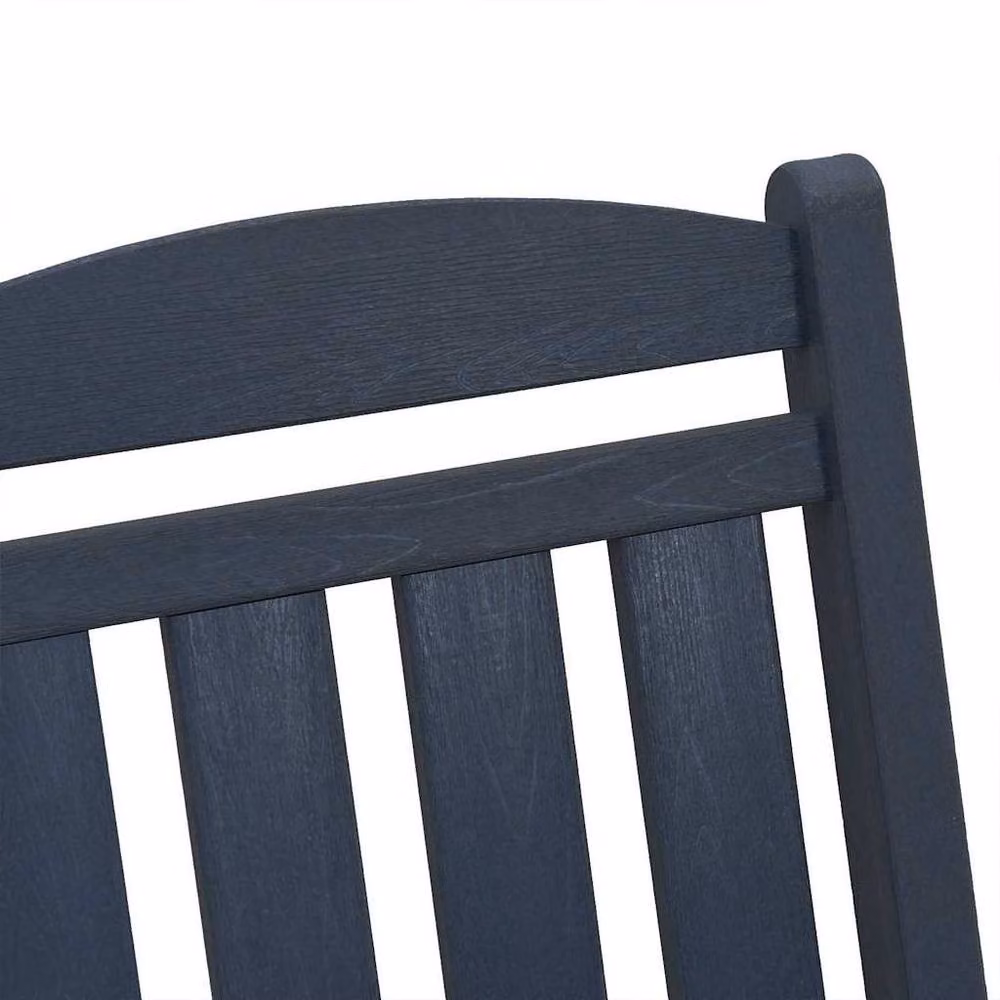 Berkfield Home Navy Blue Garden Rocking Chair with Armrests, W/D/H: 70 x 92 x 108 cm – 8