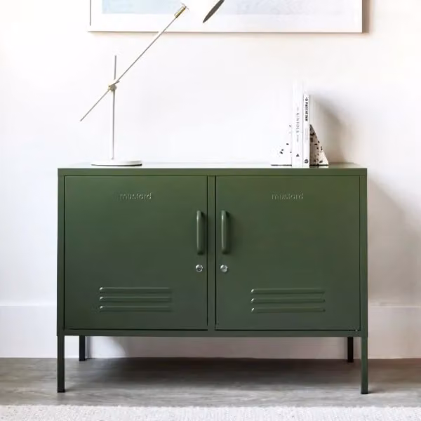 Mustard Made The Lowdown Freestanding Metal Storage Locker in Green, H 100 cm x W 72 cm x D 40 cm – 4