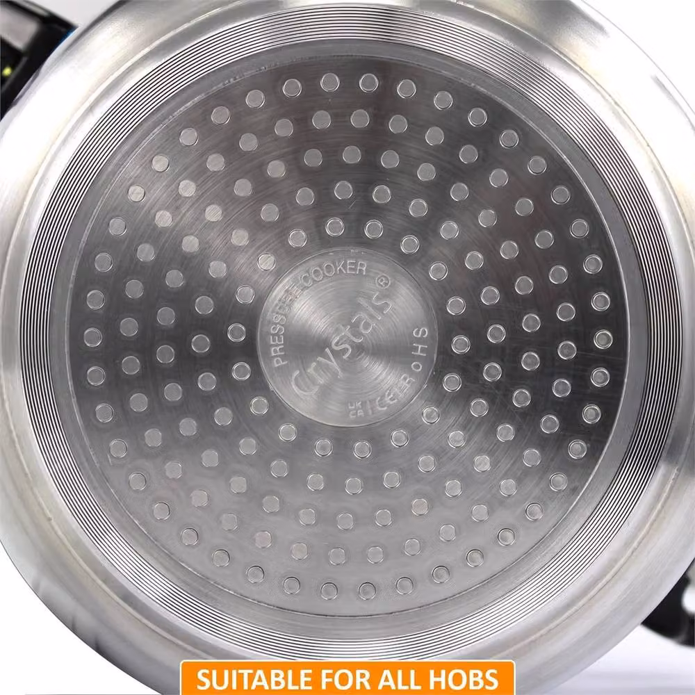 Nordara 6L Dual Handle Aluminium Pressure Cooker in Silver – 2