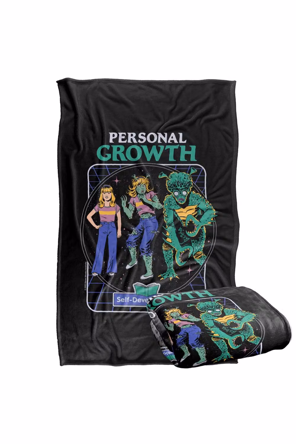 Steven Rhodes Personal Growth Silky Touch Super Soft Fleece Throw Blanket, Multicolour, W/D/H: 91 x 91 x 147 cm – 2