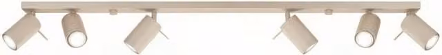 Sollux Lighting Modern Taupe Ring Ceiling Lamp with 6 Lights, W/D/H: 118 x 16 x 6 cm – 1