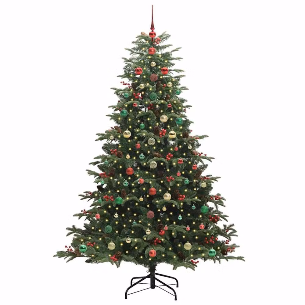 Berkfield Home Artificial Christmas Tree with 300 LEDs in Green, Height: 180 cm – 3