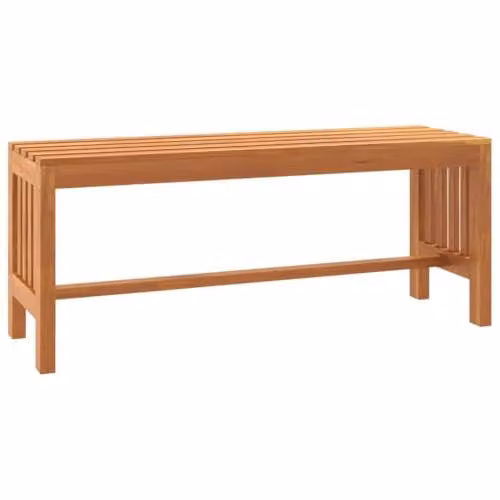 vidaXL Garden Bench in Brown Solid Treated Hardwood with Armrests, Width: 110 cm – 1