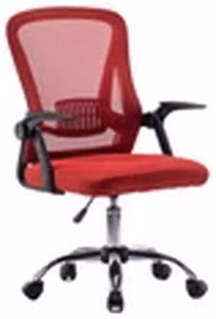 EONLION Ergonomic Mesh Back Office Chair with Flip-up Armrests, Red – 1