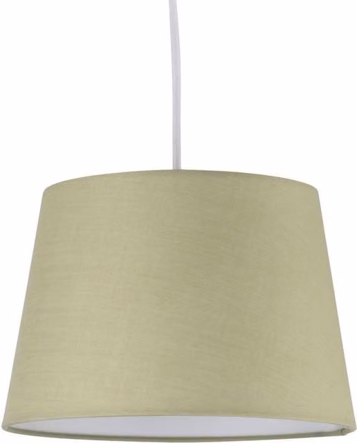 First Choice Lighting Green Cotton Tapered Cylinder Pendant Lamp Shade, Diameter: 23 cm – 1