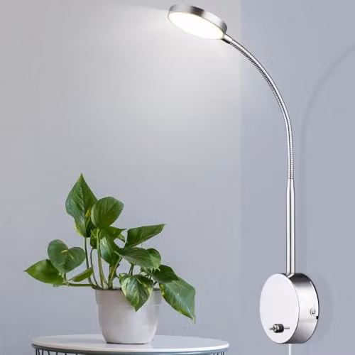 Globo Lighting Pegasi Modern LED Wall Light in Chrome and Silver – 2