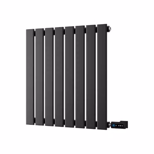 UK Radiators Typhoon Black Horizontal Designer Electric Radiator with WIFI and App Control W: 544 mm, H: 600 mm – 2