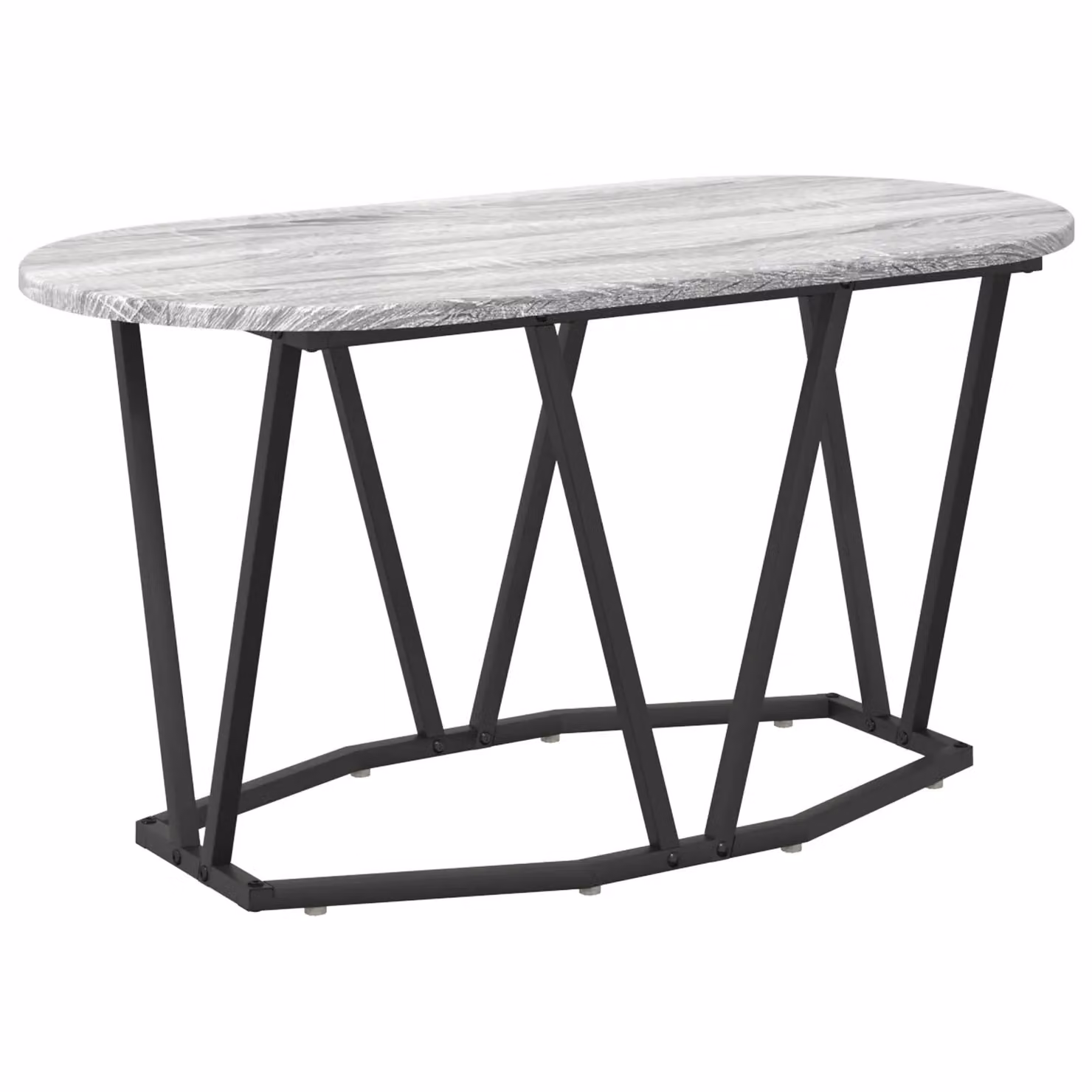 Berkfield Home Sonoma Coffee Table in Grey, W/D/H: 80 x 40 x 40.5 cm – 2