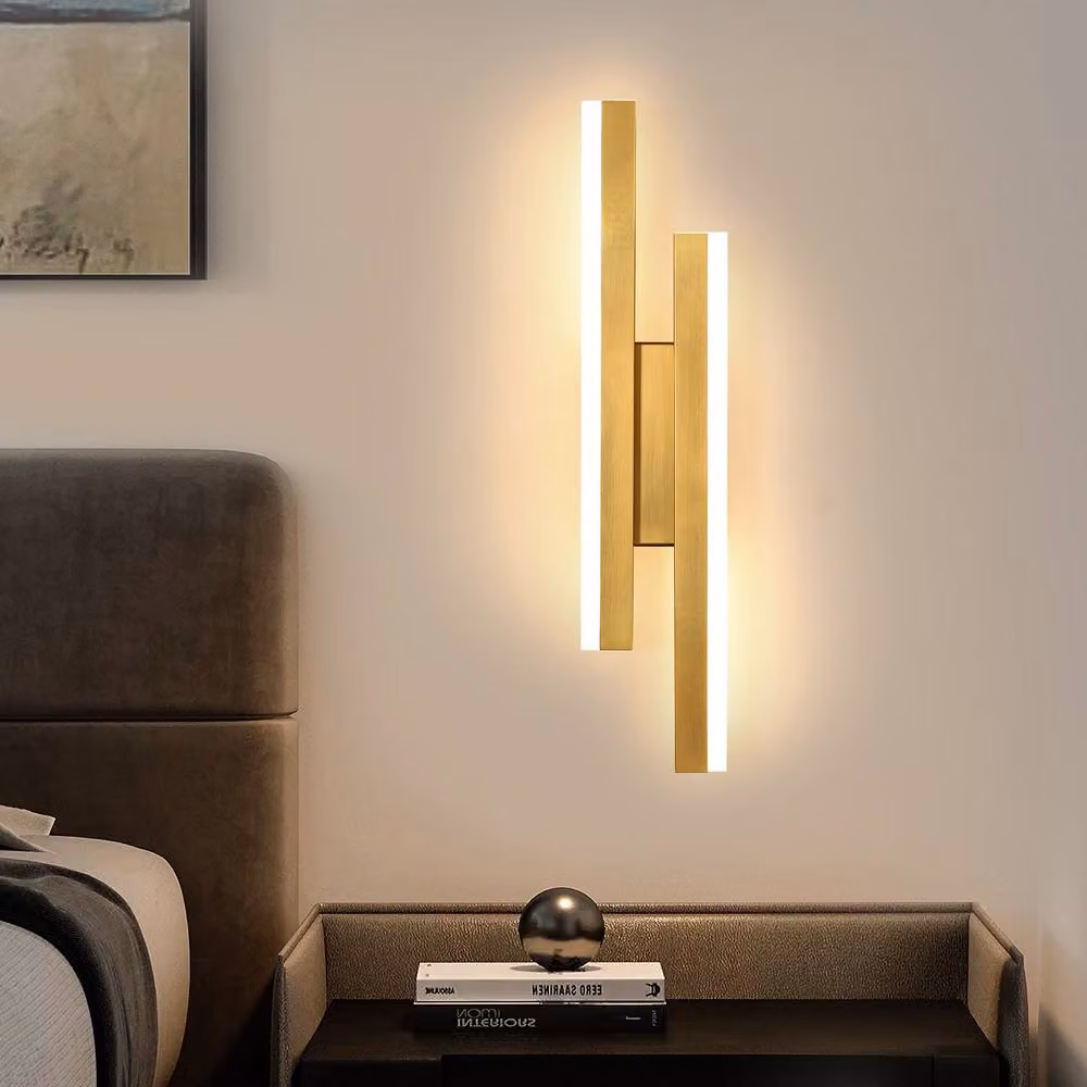Pheashine Scandinavian LED Wall Lamp in Gold and White, 16W Warm White, 40 cm – 2