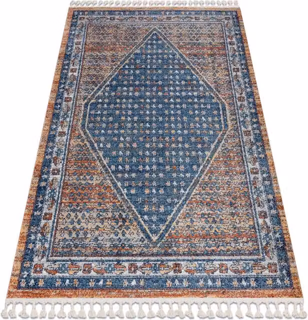 RugsX Belle Blue Rectangular Rug, W: 120 cm, D: 170 cm – 1