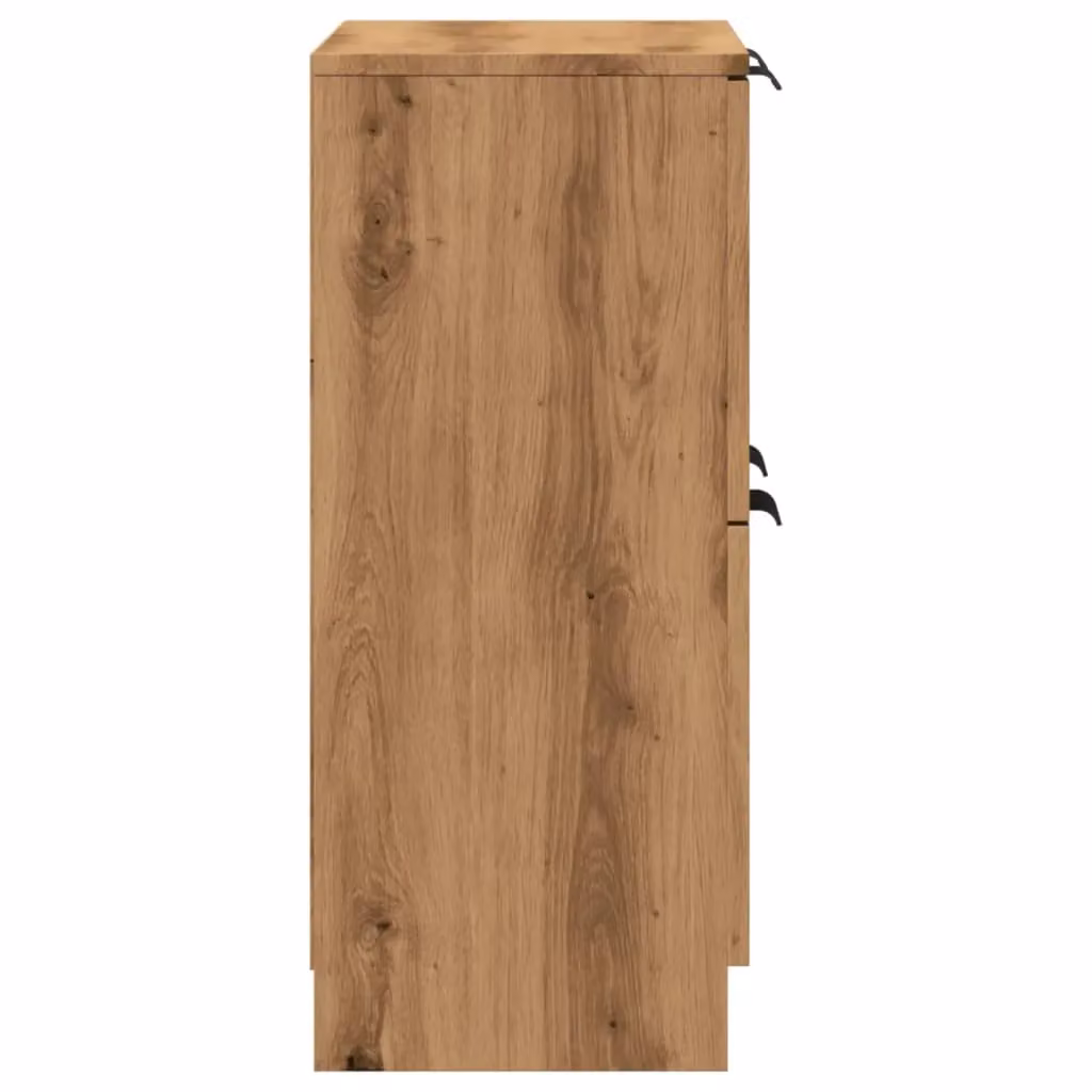 Berkfield Home Artisan Oak Sideboard in Brown, W/D/H: 60 x 30 x 70 cm – 3