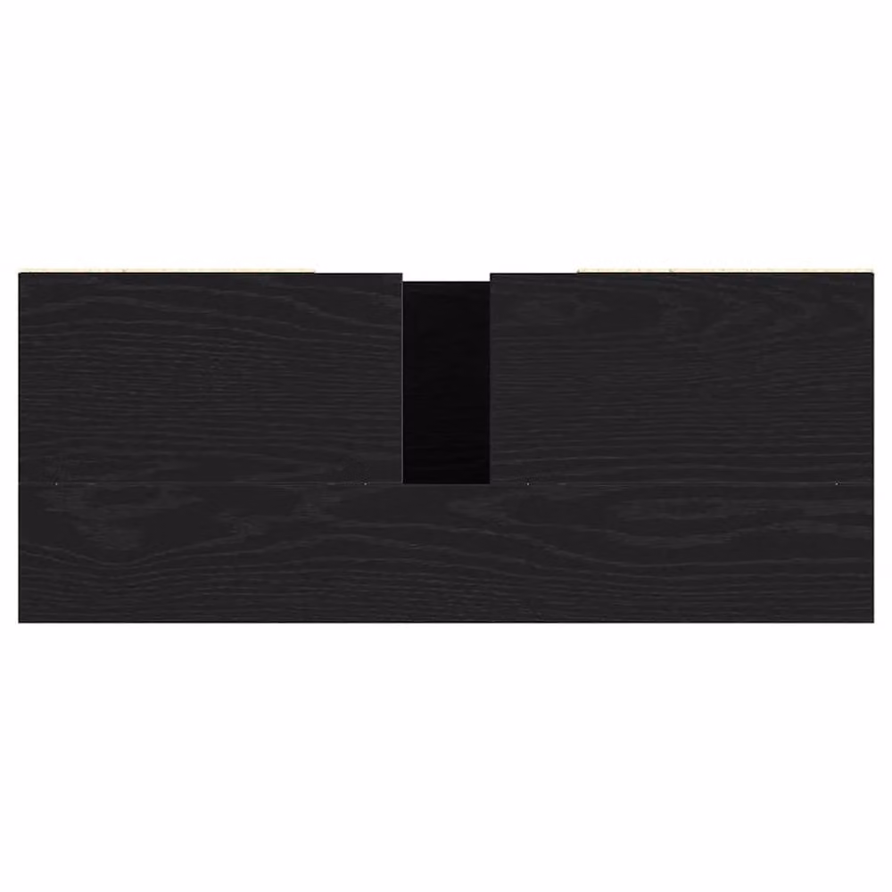 Berkfield Home Black Oak Sink Cabinet W/D/H: 80 x 33 x 60 cm – 6