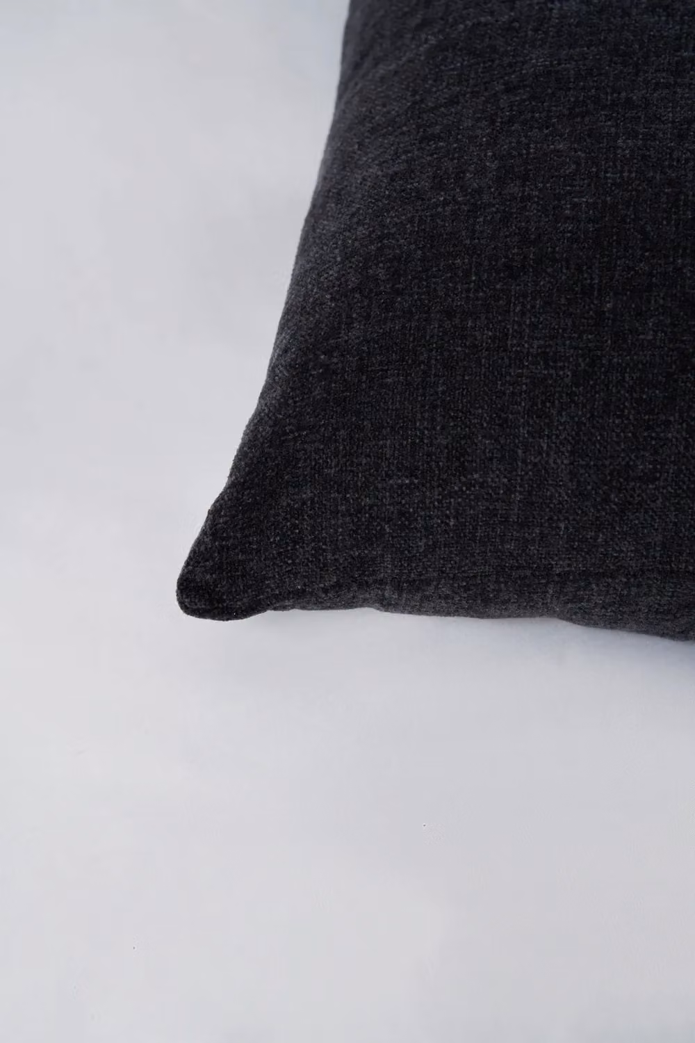 BHS Chenille Square Cushion in Anthracite Grey, W/D/H: 43 x 43 x 43 cm – 3