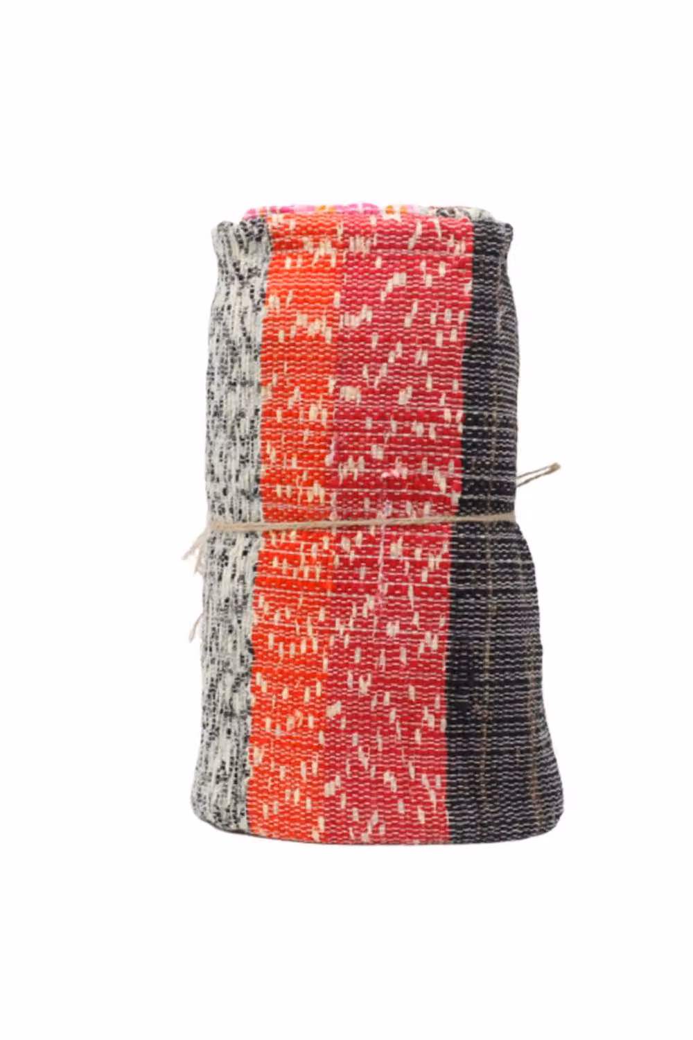 KDMD Multicolour Striped Rectangular Rag Rug, W: 156 cm, D: 90 cm – 2