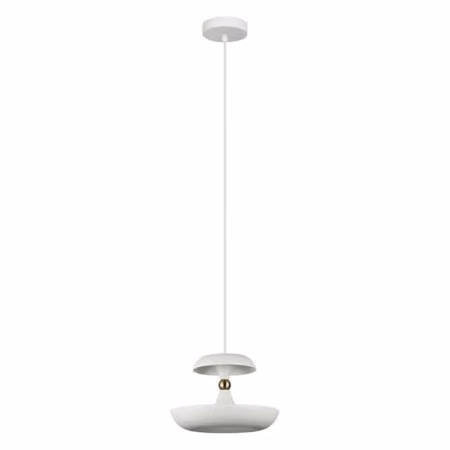 Netlighting Marina Modern White Pendant Ceiling Light with E27 Socket
