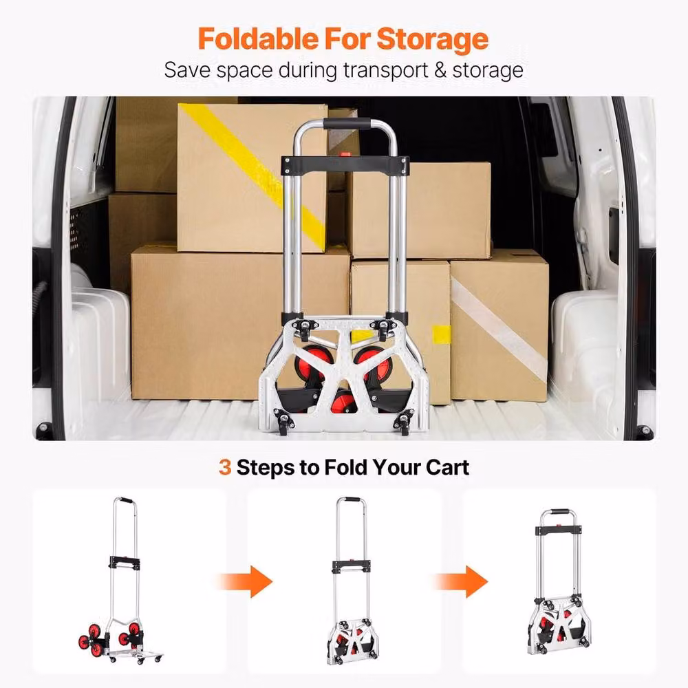 SPETLEK Silver Steel Folding Stair Climbing Hand Truck Dolly – 2
