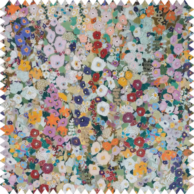House of Hackney Hollyhocks Recycled Performance Fabric in Multicolour