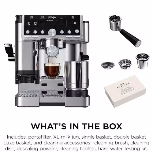 Ninja Luxe Café Pro Series ES701UK 3-in-1 Coffee Machine with Integrated Scale and Cold Brew Function, Silver – 9