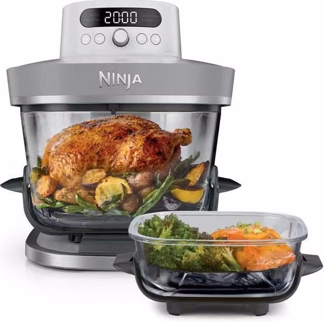 Ninja Crispi Pro 5-in-1 Glass Air Fryer AS090UKWH, White