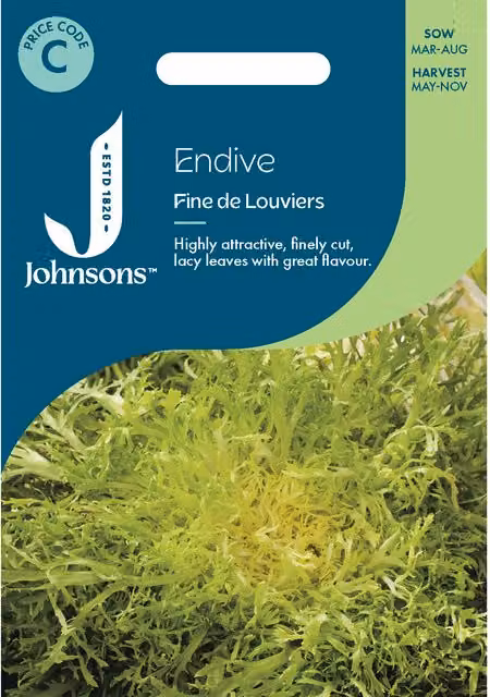 Johnsons Seeds Endive Fine de Louviers Vegetable Seeds