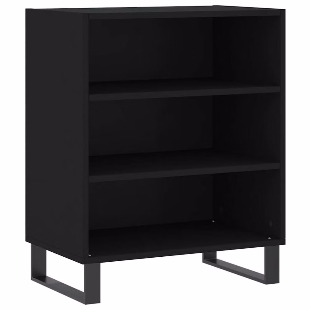 Berkfield Home Modern Black Sideboard in Matt Engineered Wood, W/D/H: 57 x 35 x 70 cm – 3