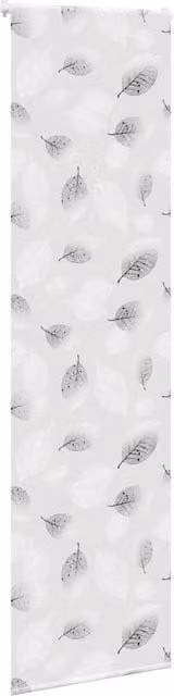 Berkfield Home Grey Floral Shower Roller Blind W: 80 cm, H: 240 cm