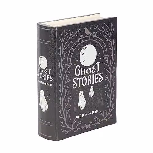 Something Different Wholesale Ghost Stories Book Shaped Storage Box, Black, W/D/H: 16.0 x 5.0 x 21.0 cm