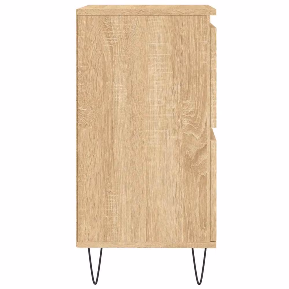 Berkfield Home Sonoma Oak Sideboards, 2 Piece Set in Light Brown – 3