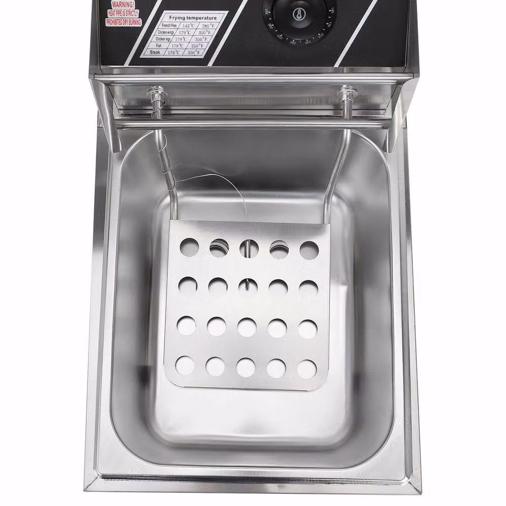 Havendro Electric Deep Fryer with Stainless Steel Basket in Silver – 2