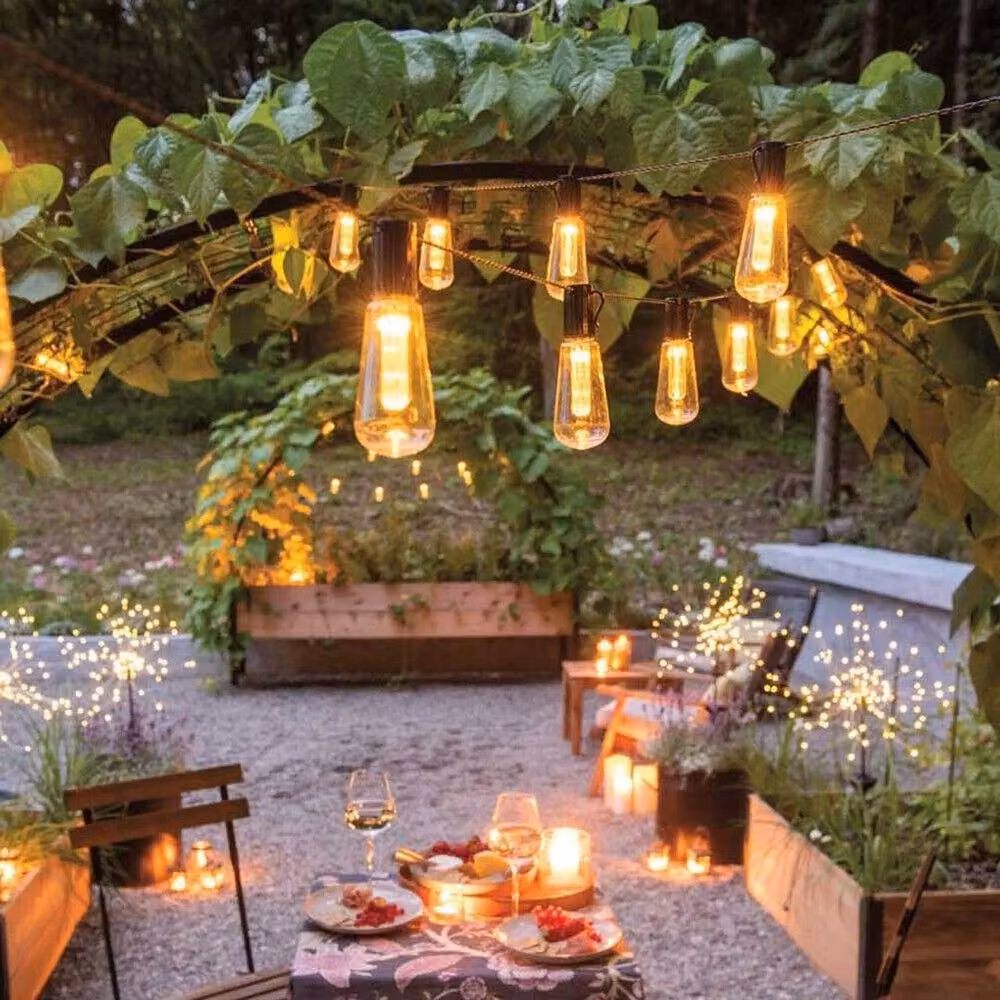 PAWNORA Solar Powered Warm White LED String Lights with 30 LEDs and 6.5m Length – 5