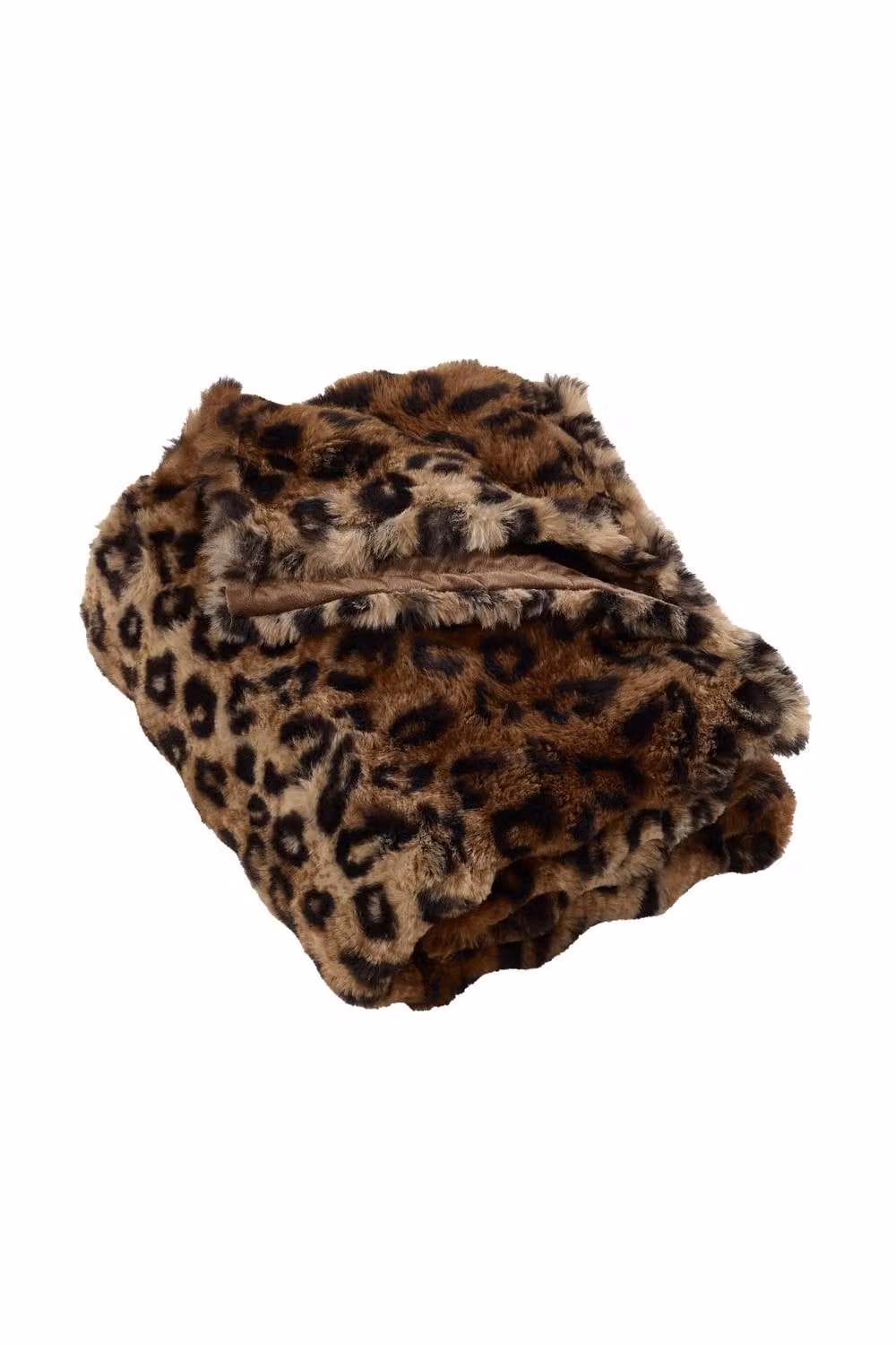 Catherine Lansfield Animal Print Faux Fur Throw Blanket in Brown, W/D/H: 130 x 170 cm – 3
