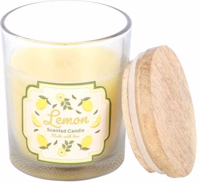 Something Different Lemon Scented Votive Candle in Lime Green and Yellow
