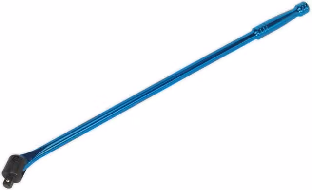 Loops 600mm Breaker Pull Bar with Replaceable 1/2 inch Square Drive Knuckle in Blue Chrome Finish
