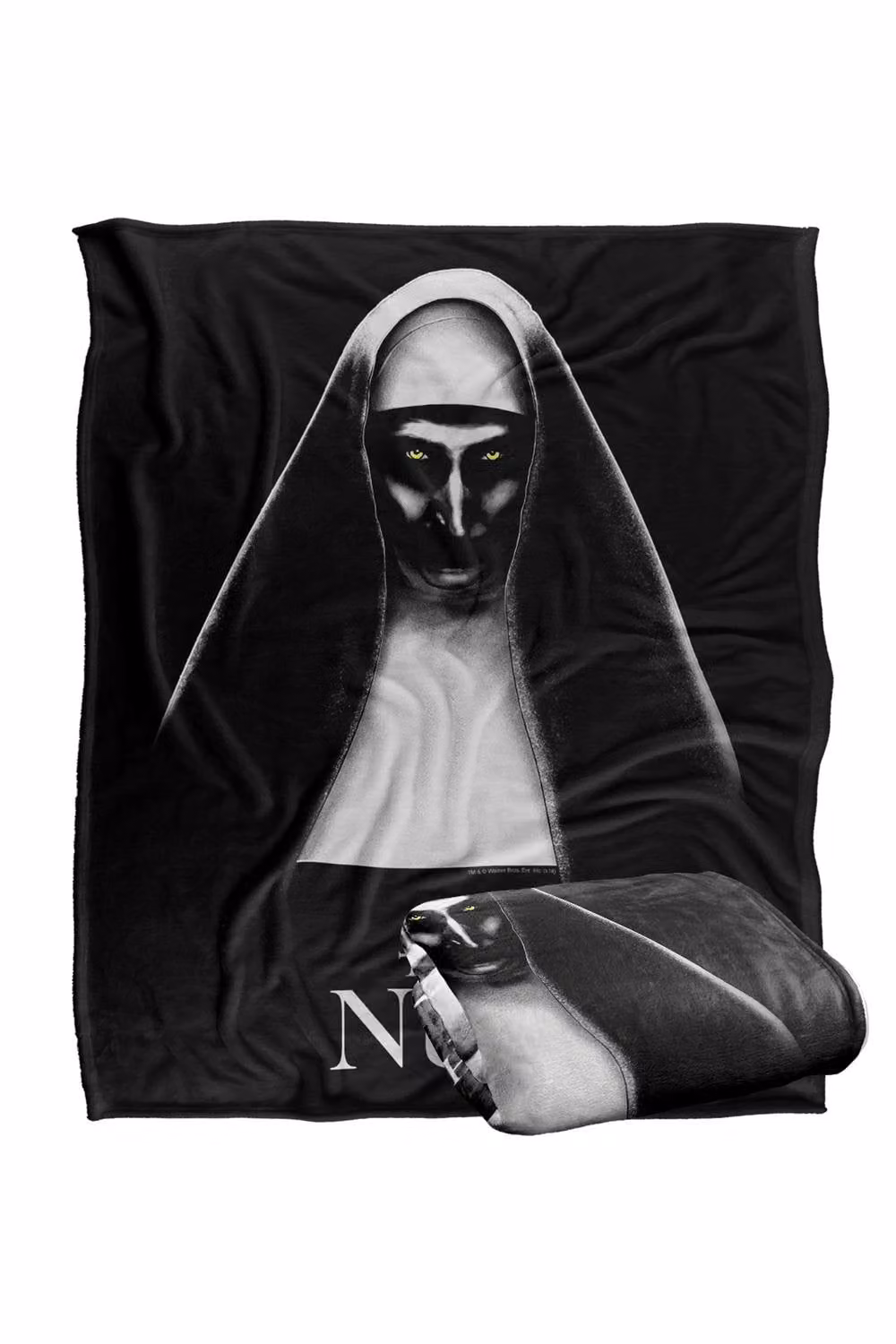 Warner Bros. The Nun Silky Touch Super Soft Fluffy Throw Blanket, Black and Multicolour, Large – 2