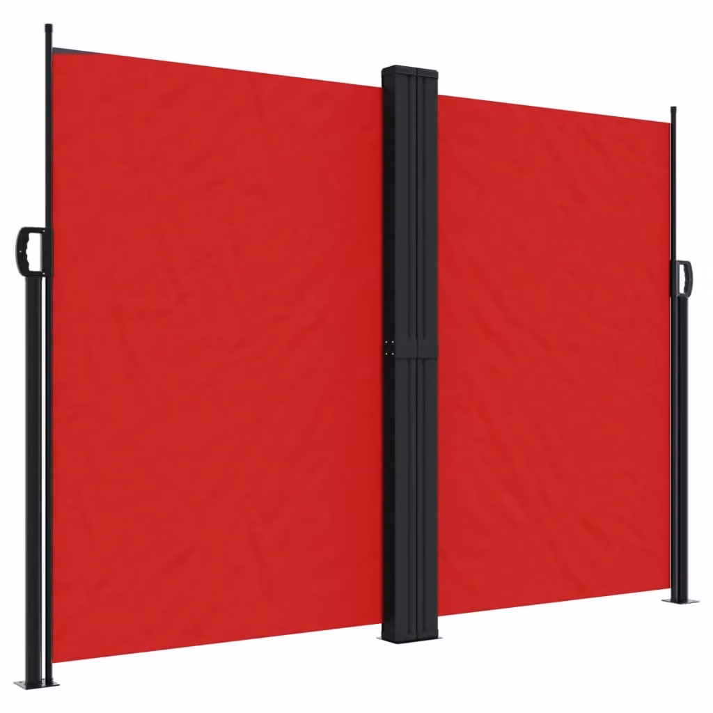 Berkfield Home Red Retractable Side Awning Polyester W/H: 1200 x 180 cm – 2