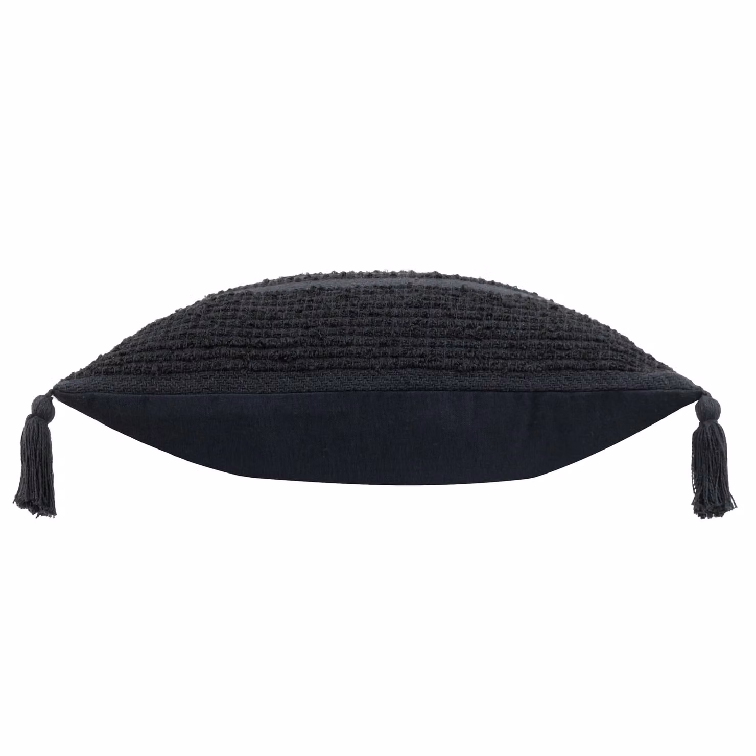 Riva Home Plain Square Polyester Filled Cushion in Black, W/D/H: 45 x 45 x 45 cm – 3