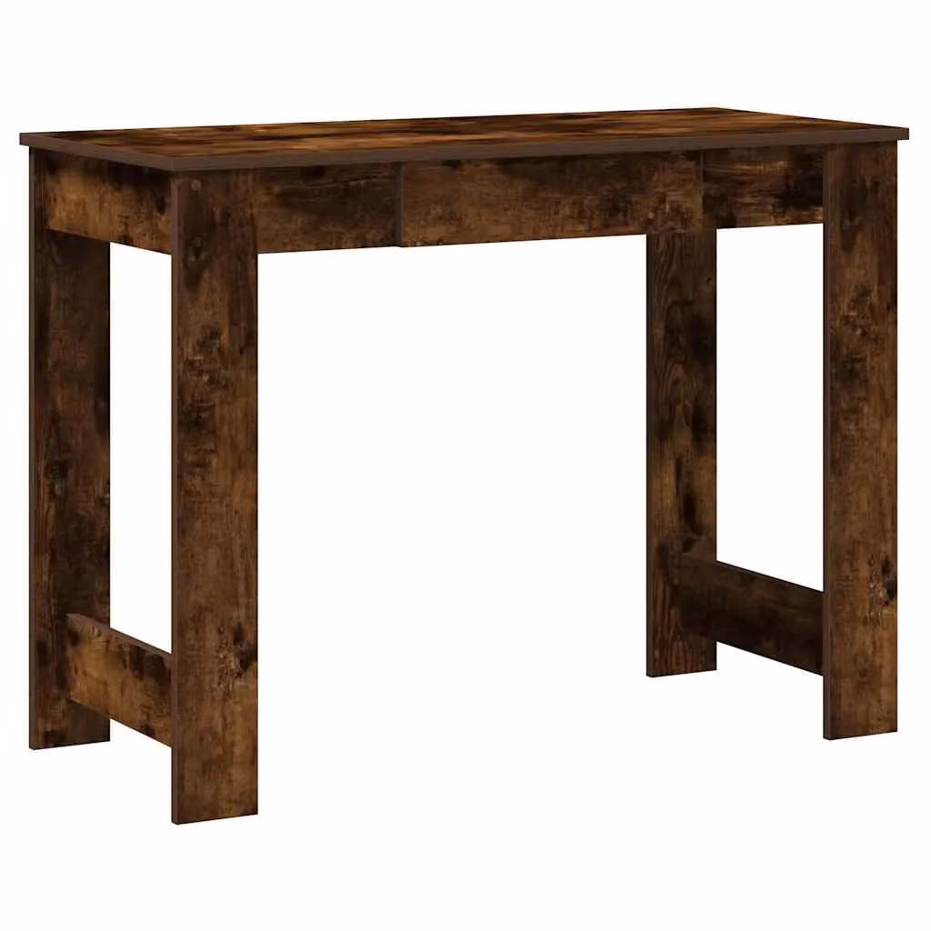 Berkfield Writing Desk in Smoked Oak Brown, W/D/H: 100 x 45 x 75 cm – 2