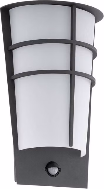 Eglo Breganzo 1 LED Outdoor Wall Light with Motion Sensor in Anthracite – 1