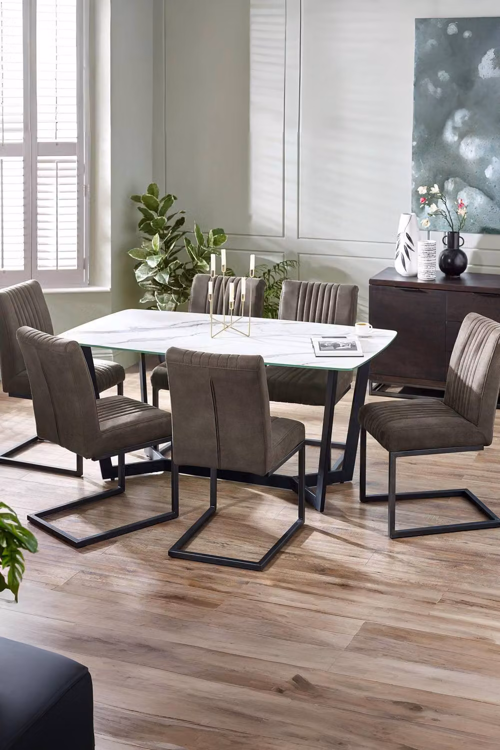 Julian Bowen Olympus Rectangular Glass Top Dining Table in White and Black, W: 160 cm, D: 90 cm, H: 76 cm – 3