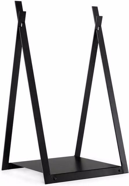 Havendro Black Steel Firewood Log Rack for Indoor and Outdoor Use W/D/H: 70 x 37 x 37 cm