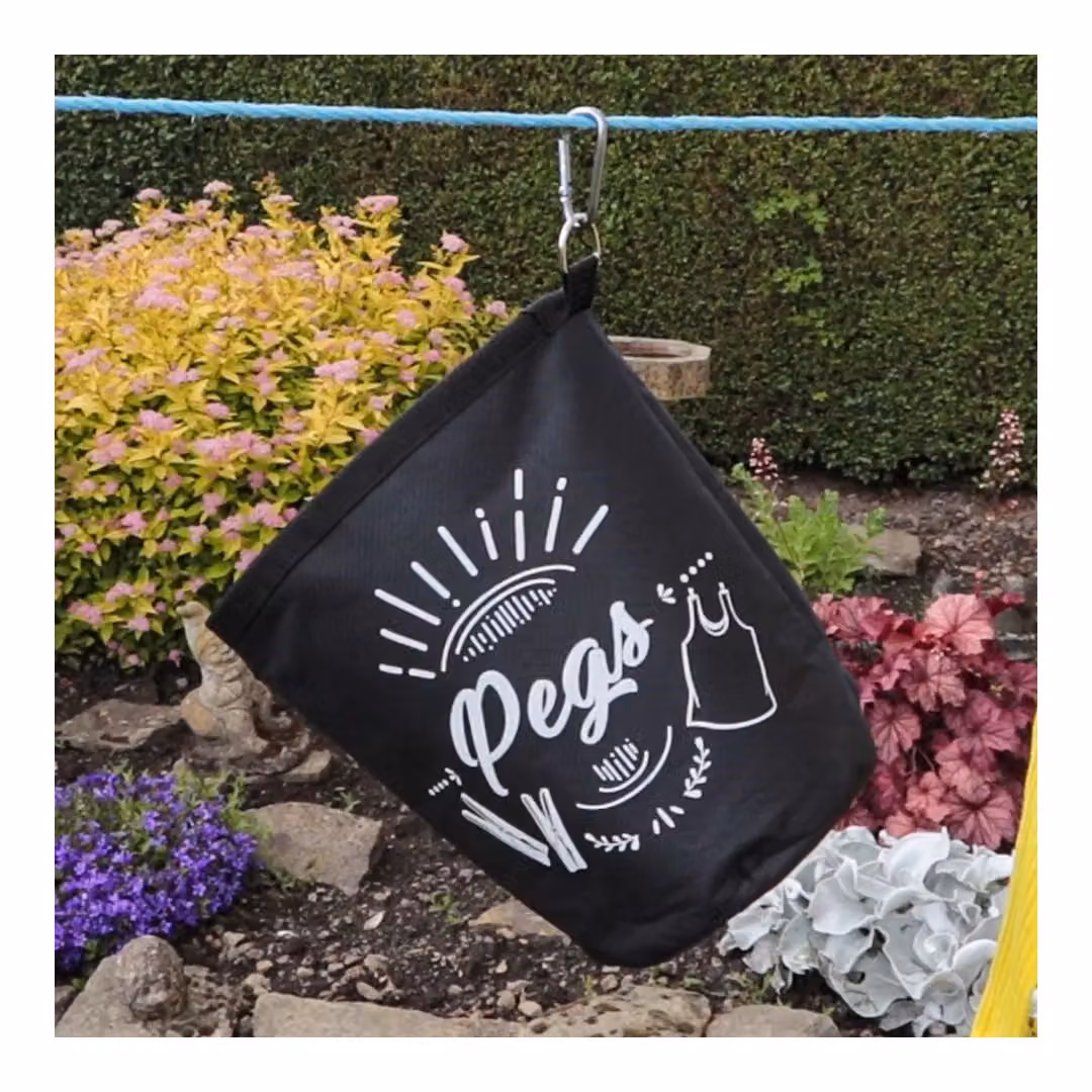JVL Large Waterproof Peg Bag in Black – 5