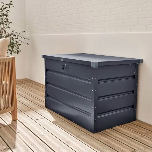 sweeek Metal Garden Box, 285 L, Dark Grey