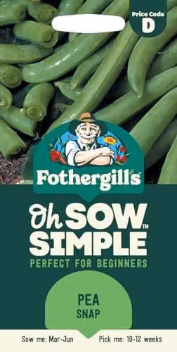 Mr Fothergill's Oh Sow Simple Pea Snap Green Vegetable Seeds – 1