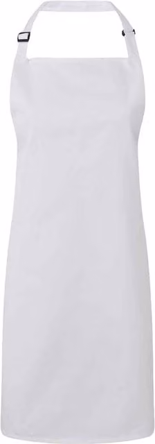 Premier Colours Full Apron in White, Size: XL