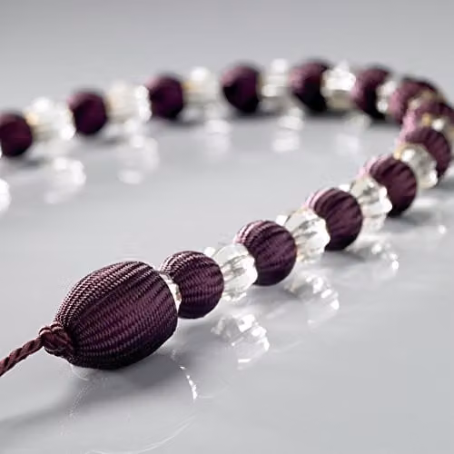 Alan Symonds Earle Beaded Rope Curtain Tie Back, Purple