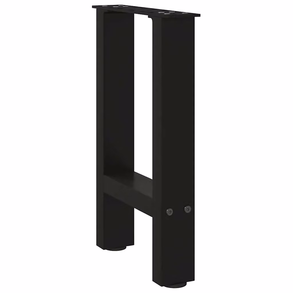 Berkfield Home Matt Black Steel Coffee Table Legs, 2 Pieces, W: 28 cm, H: 42-43 cm – 3